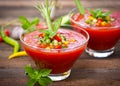 Fresh gazpacho Royalty Free Stock Photo