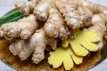 Fresh gember roots used for cooking and medicine Royalty Free Stock Photo