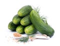 Fresh gherkin Royalty Free Stock Photo