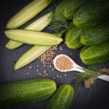 Fresh gherkin Royalty Free Stock Photo