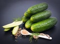 Fresh gherkin Royalty Free Stock Photo