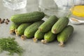 Fresh gherkins Royalty Free Stock Photo