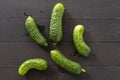 Fresh gherkins, young cucumber Royalty Free Stock Photo