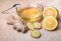 Fresh ginger, honey and lemon - the best medicine for colds