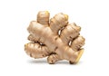 Fresh Ginger Root Isolated on White Background, Culinary Spice and Ingredient Royalty Free Stock Photo
