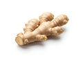 Fresh ginger root isolated on white background Royalty Free Stock Photo