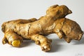 Fresh ginger root isolated on white background, ideal for enhancing various culinary dishes Royalty Free Stock Photo