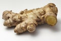 Fresh Ginger Root on White Background Royalty Free Stock Photo