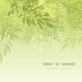 Fresh glowing spring plants square template