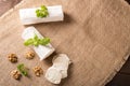 Fresh goat cheese Royalty Free Stock Photo