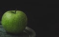 Fresh granny smith apple. Vertical image. Food concept Royalty Free Stock Photo