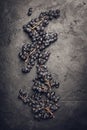 Fresh grape on dark background Royalty Free Stock Photo