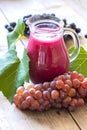 Fresh Grape Juice Royalty Free Stock Photo