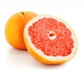 Fresh grapefruit fruit with cut