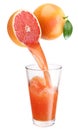 Fresh grapefruit juice. Royalty Free Stock Photo