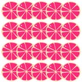 Fresh Grapefruit Slices Summer Spring Pattern Texture Wallart