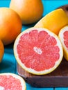 Fresh grapefruits