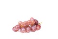 Fresh grapes and water droplets on a white background Royalty Free Stock Photo