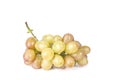 Fresh grapes and water droplets on a white background Royalty Free Stock Photo