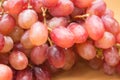 Fresh grapes on a wood table