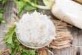 Fresh grated Horseradish Royalty Free Stock Photo