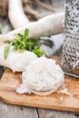 Fresh grated Horseradish Royalty Free Stock Photo