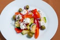 Fresh Greek salad bowl Royalty Free Stock Photo