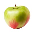 Fresh a Green Apple on Transparency Background. Royalty Free Stock Photo