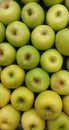 Fresh green apples are suitable for background photos