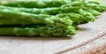 fresh green asparagus as an ingredient in a kitchen