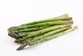 Fresh green asparagus spears on white background Royalty Free Stock Photo