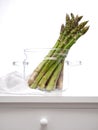 Fresh green asparagus - vegetarian delicacy