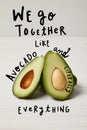 fresh green avocado, clean eating concept. 