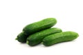 Fresh green baby cucumbers