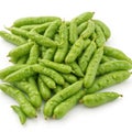 Fresh green bean, isolated on white background Royalty Free Stock Photo