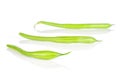 Fresh green bean isolated on white Royalty Free Stock Photo