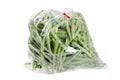 Fresh green beans in a bag Royalty Free Stock Photo