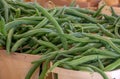 Fresh green beans for sale Royalty Free Stock Photo