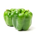 Fresh green bell pepper capsicum Royalty Free Stock Photo