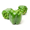 Fresh green bell pepper capsicum Royalty Free Stock Photo