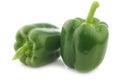 Fresh green bell peppers (capsicum) Royalty Free Stock Photo