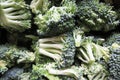 Fresh, green broccoli florets Royalty Free Stock Photo