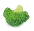 Fresh green broccoli isolated on a white background. Royalty Free Stock Photo