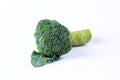 Fresh green broccoli isolated white background Royalty Free Stock Photo