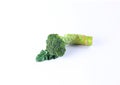 Fresh green broccoli isolated white background Royalty Free Stock Photo