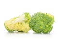 Fresh green broccoli isolated on white Royalty Free Stock Photo