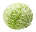 Fresh green cabbage isolated Royalty Free Stock Photo