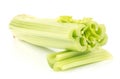 Fresh green celery isolated on white Royalty Free Stock Photo