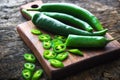 Fresh green chilli