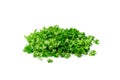 Fresh Green Chopped Parsley Leaves Isolated on White Background Royalty Free Stock Photo